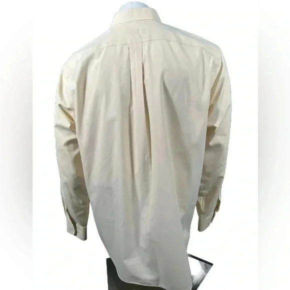 Eddie Bauer Men's Button Down Casual Long Sleeve Yellow Shirt Size L Relaxed Fit - Picture 8 of 9